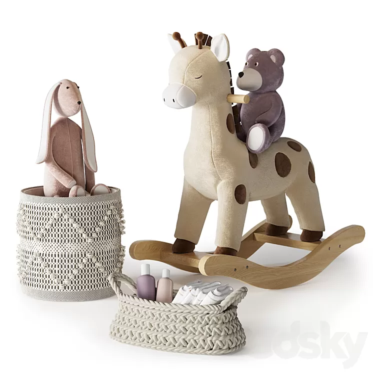 Kids Room Decor 42 3D Model Free