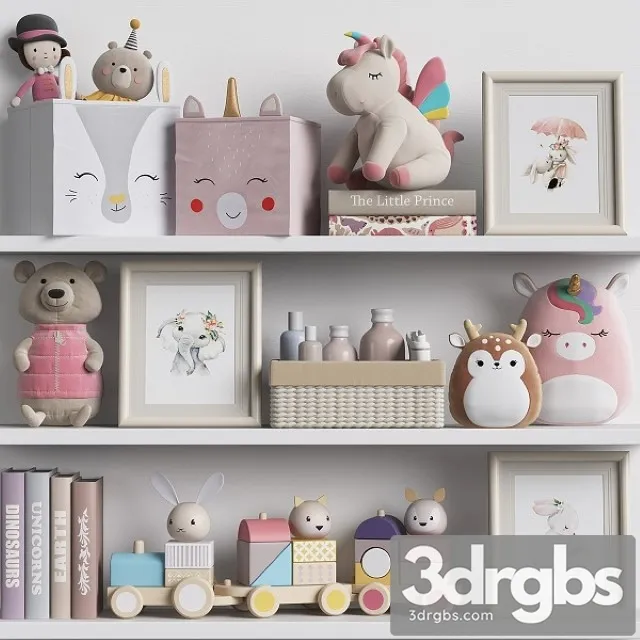 Kids Room Decor 44 3D Model Free