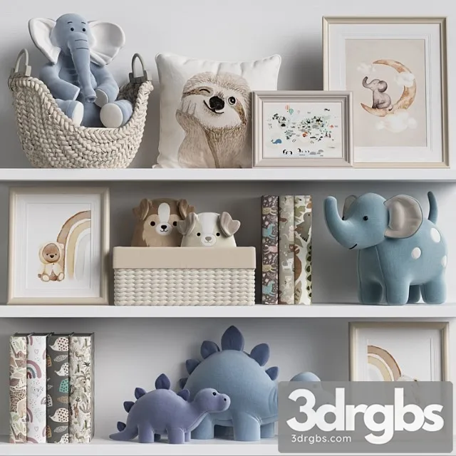 Kids Room Decor 86 3D Model Free