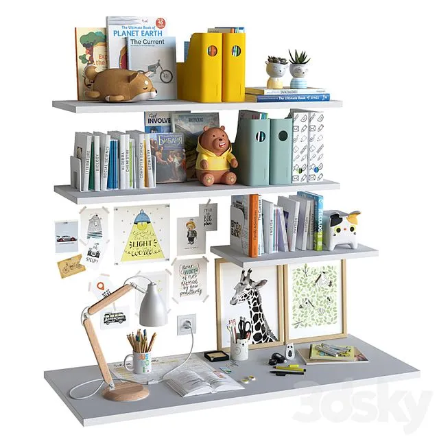 Kids Room Decor GBS06 3D Model