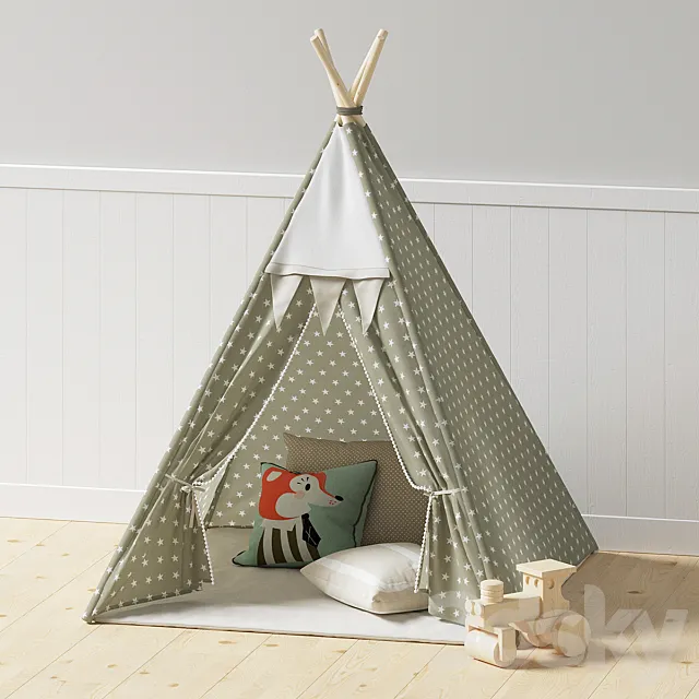 Kids teepee 3DModel
