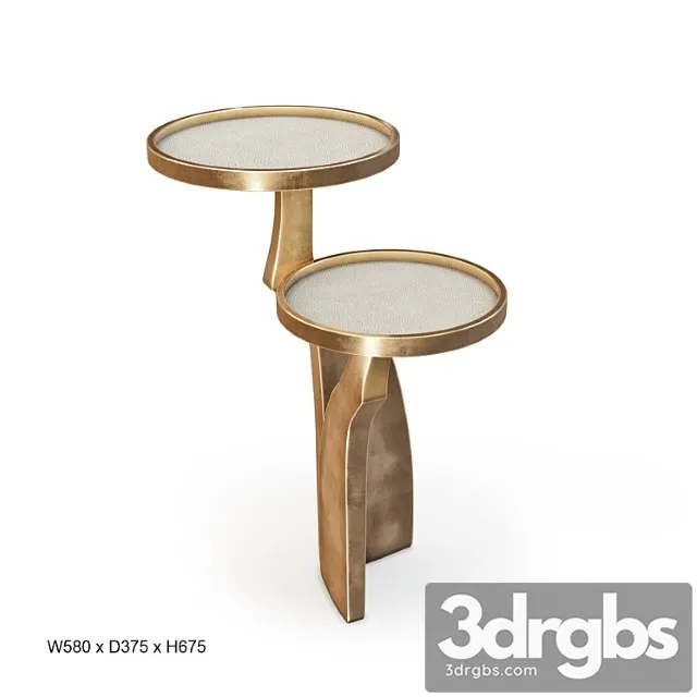 Kifu paris chital side table 2 3D Model Free