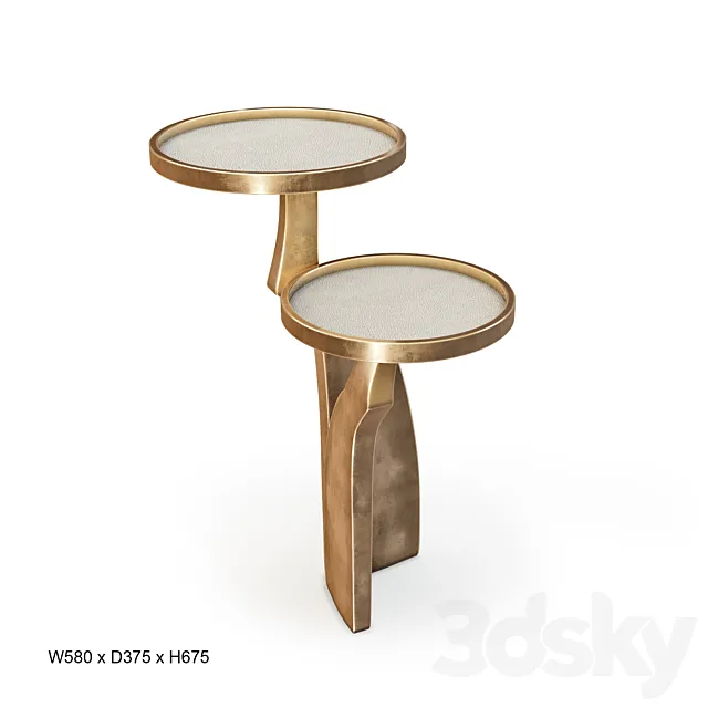 Kifu Paris Chital Side table 3D Model