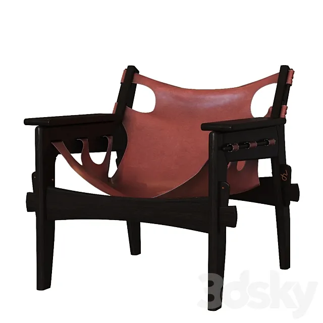 Kilin armchair by Sergio Rodrigues 3D Model