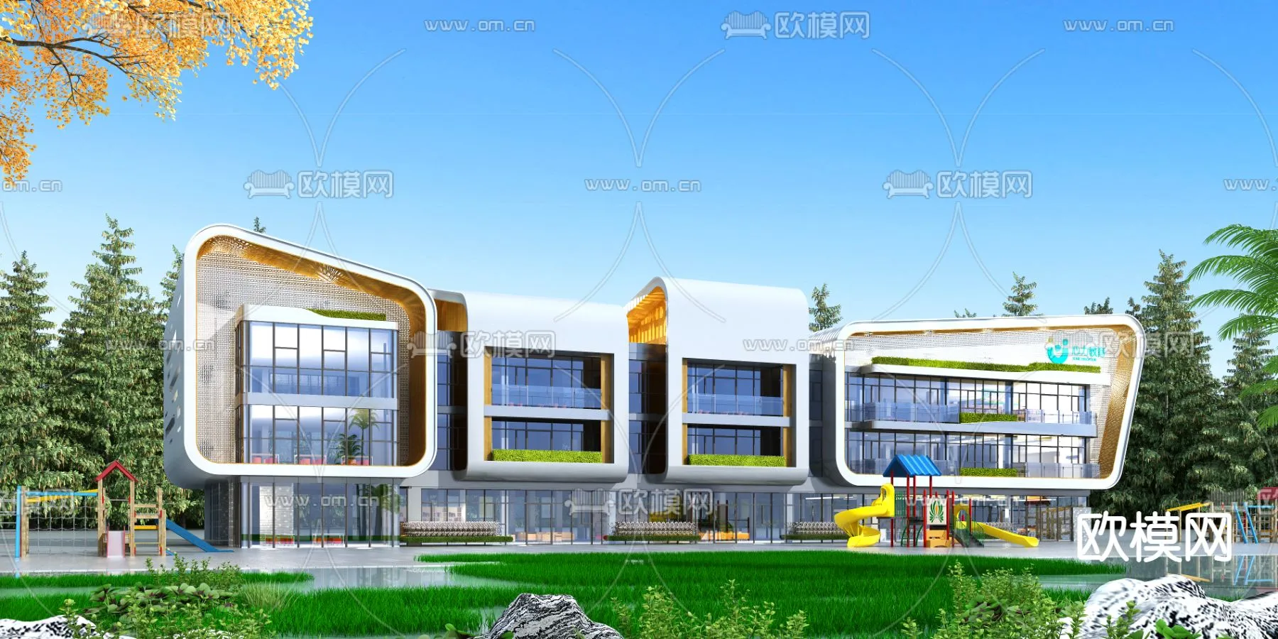 KINDERGARTEN - CORONA - 3D MODEL - 1281