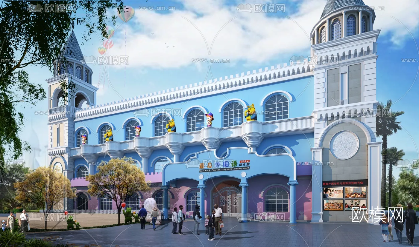 KINDERGARTEN - VRAY / CORONA - 3D MODEL - 1203