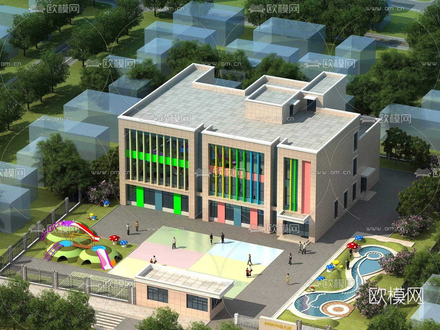 KINDERGARTEN - VRAY / CORONA - 3D MODEL - 1207