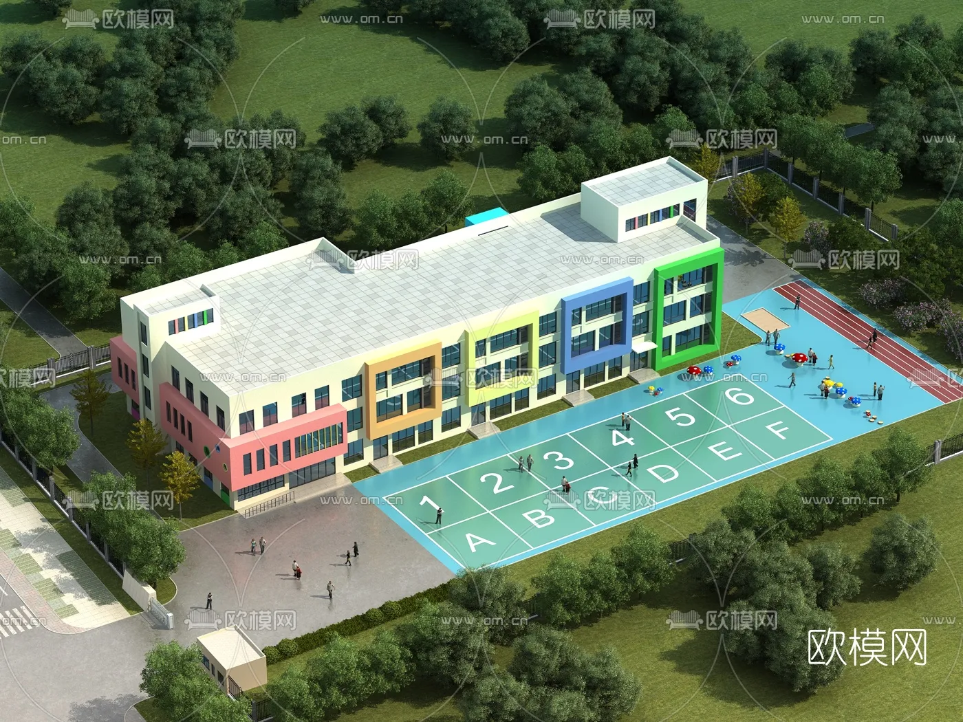 KINDERGARTEN - VRAY / CORONA - 3D MODEL - 1210