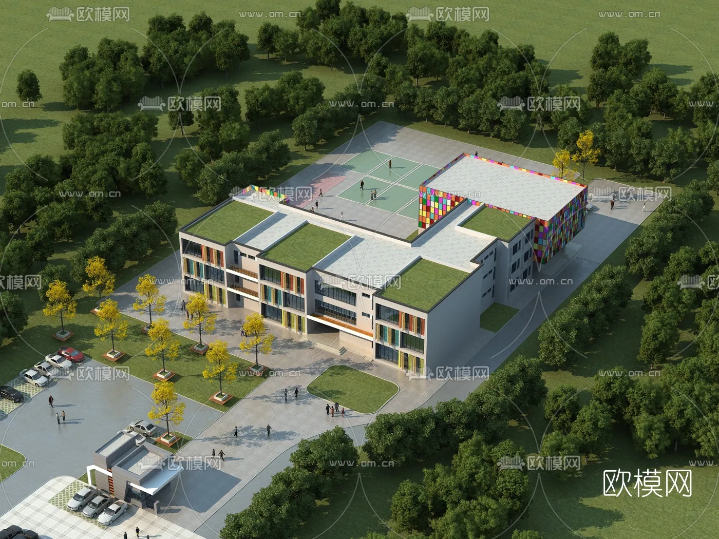 KINDERGARTEN - VRAY / CORONA - 3D MODEL - 1215