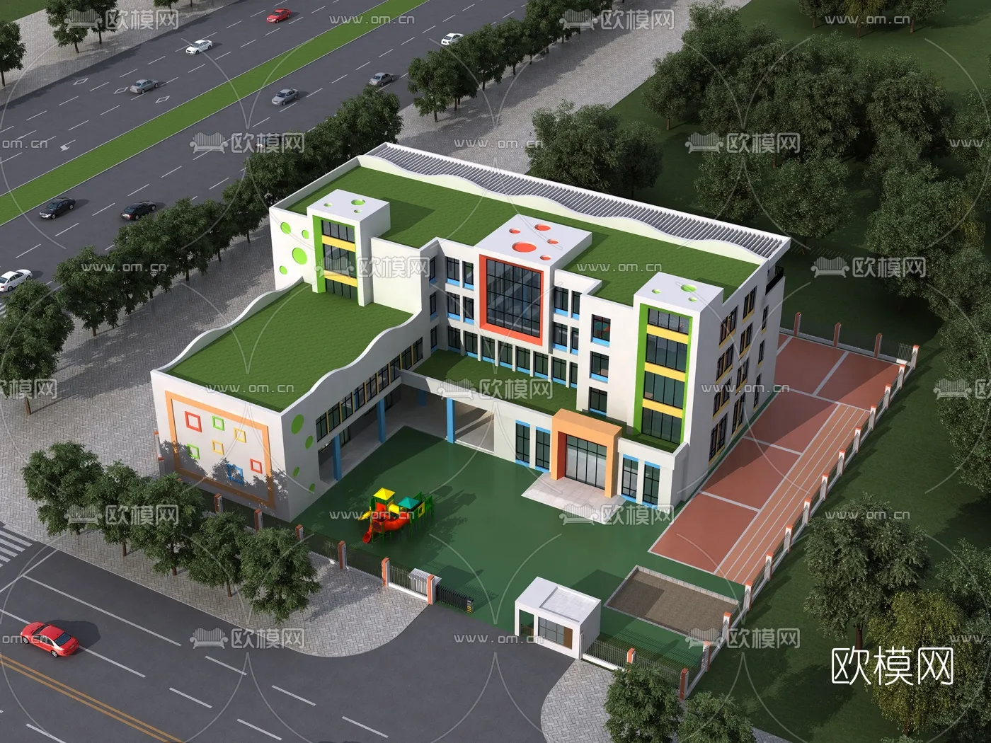 KINDERGARTEN - VRAY / CORONA - 3D MODEL - 1216