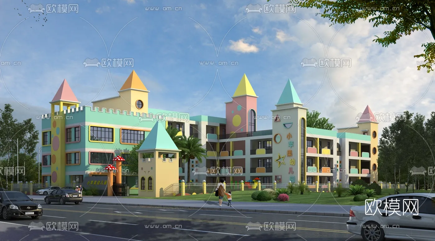 KINDERGARTEN - VRAY / CORONA - 3D MODEL - 1217
