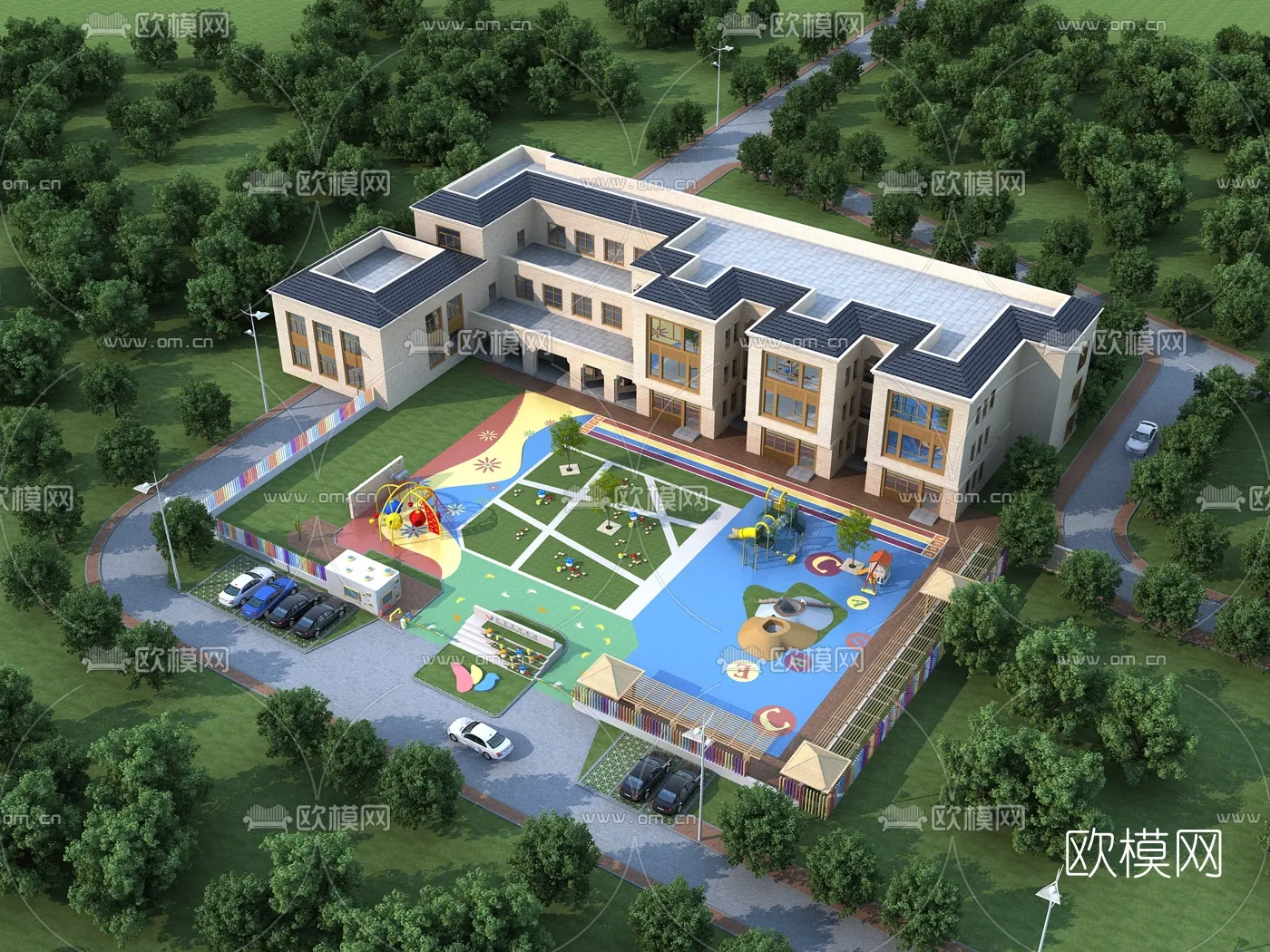 KINDERGARTEN - VRAY / CORONA - 3D MODEL - 1219