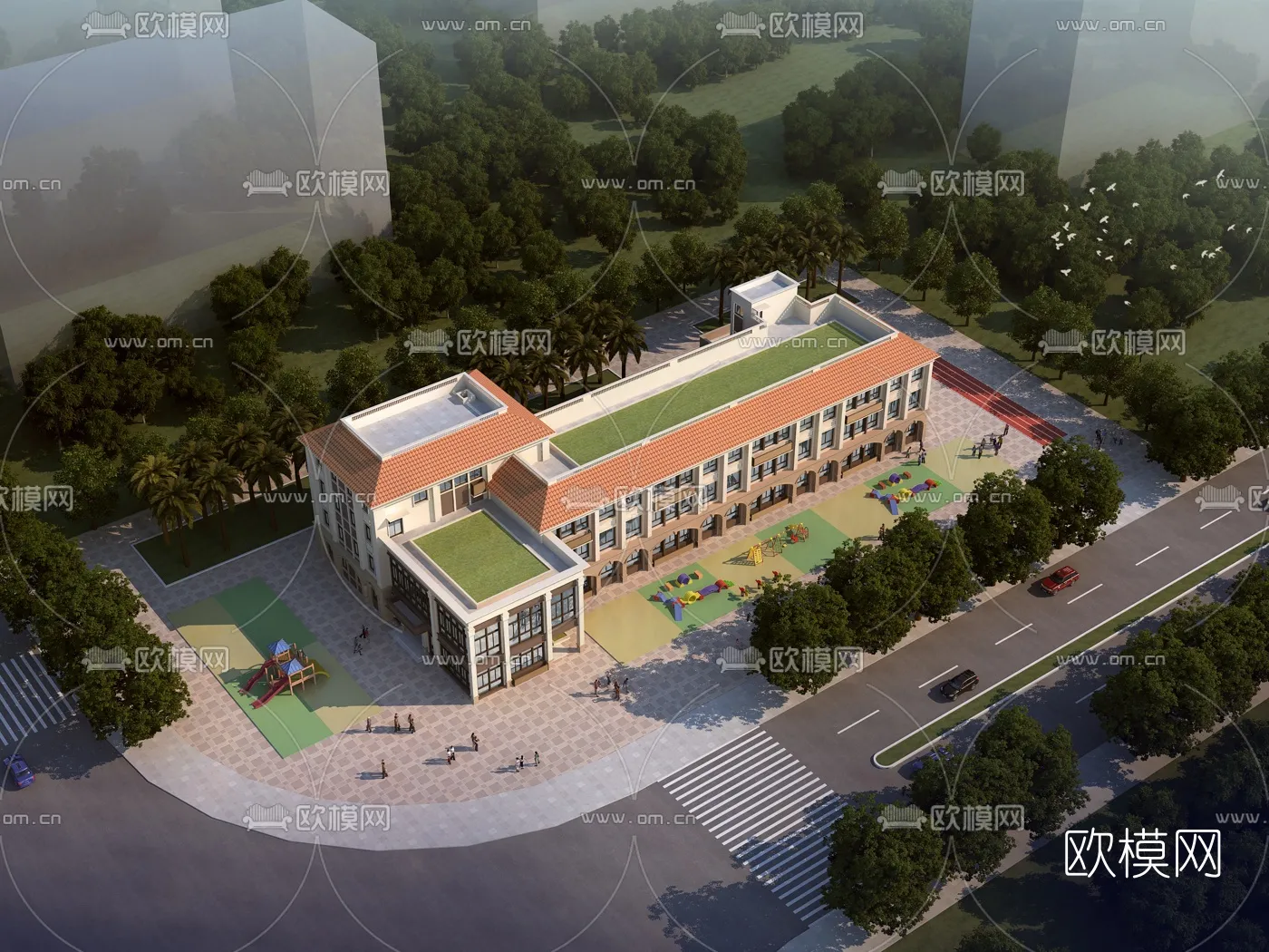 KINDERGARTEN - VRAY / CORONA - 3D MODEL - 1222