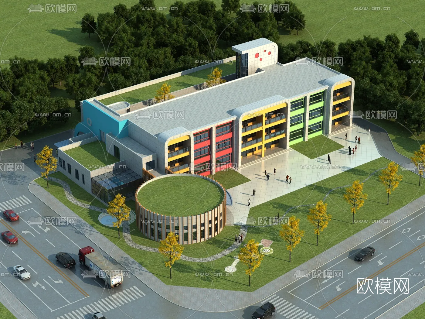 KINDERGARTEN - VRAY / CORONA - 3D MODEL - 1226