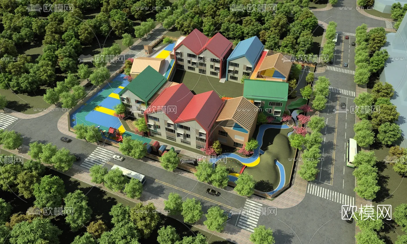 KINDERGARTEN - VRAY / CORONA - 3D MODEL - 1227