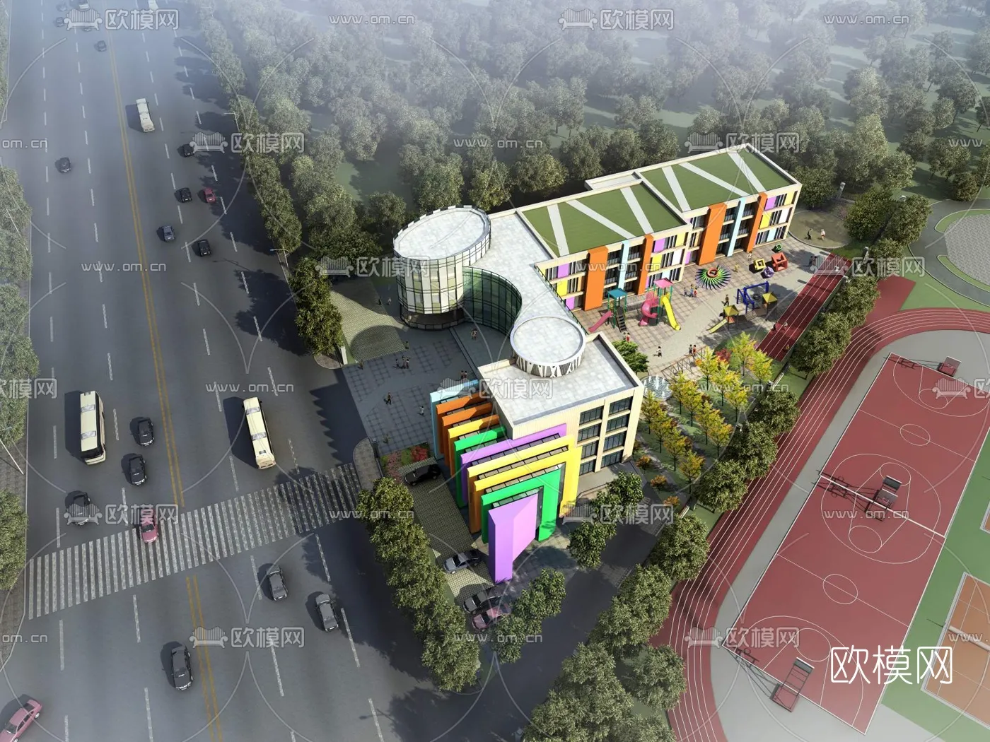 KINDERGARTEN - VRAY / CORONA - 3D MODEL - 1228