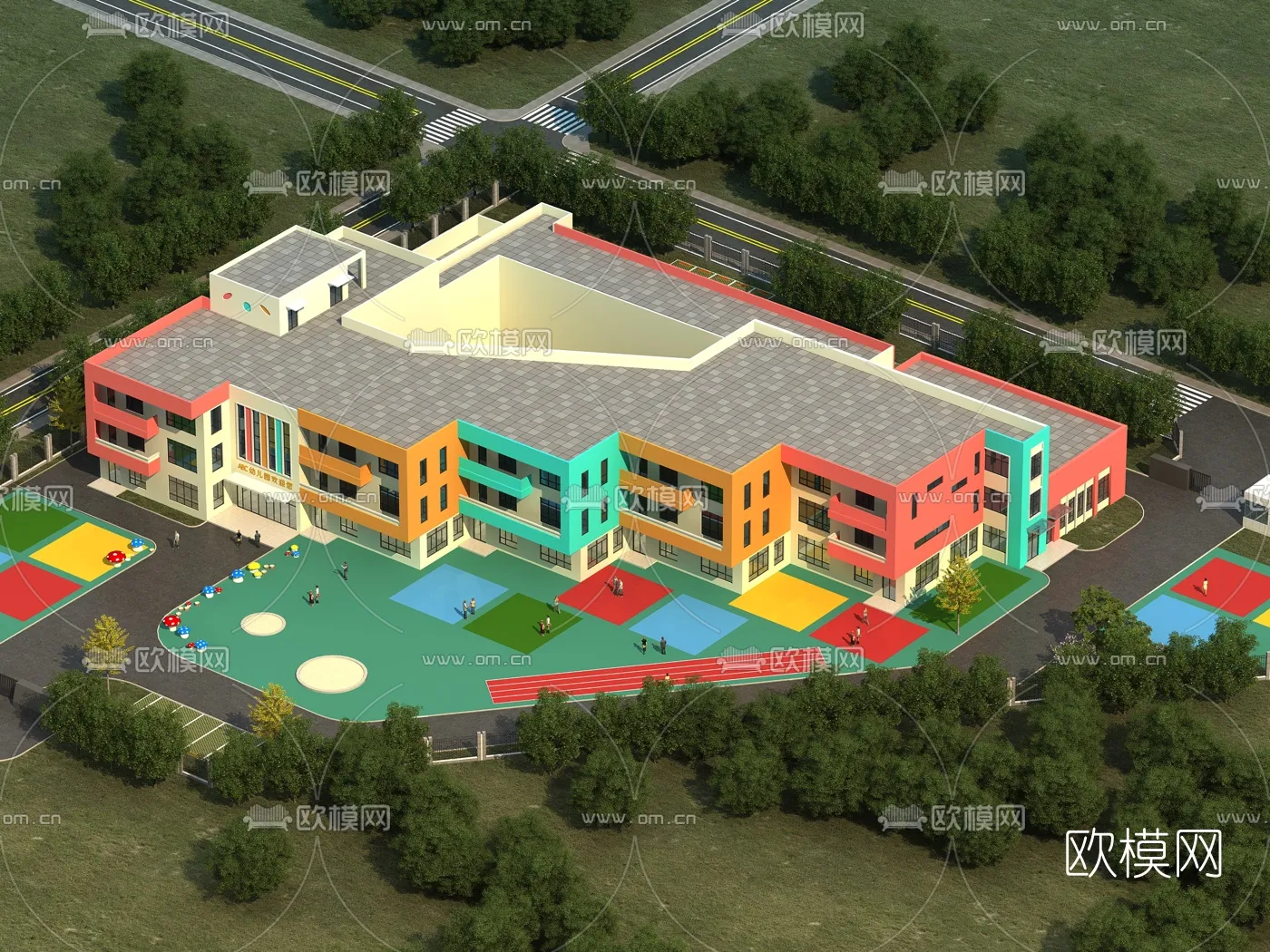 KINDERGARTEN - VRAY / CORONA - 3D MODEL - 1230