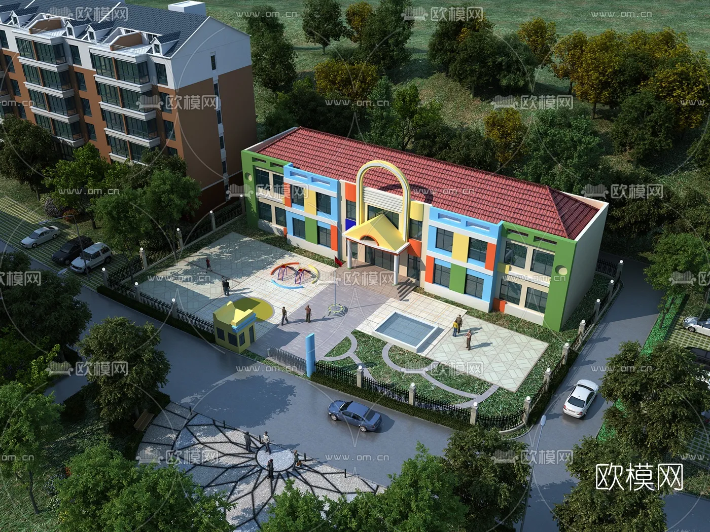 KINDERGARTEN - VRAY / CORONA - 3D MODEL - 1236