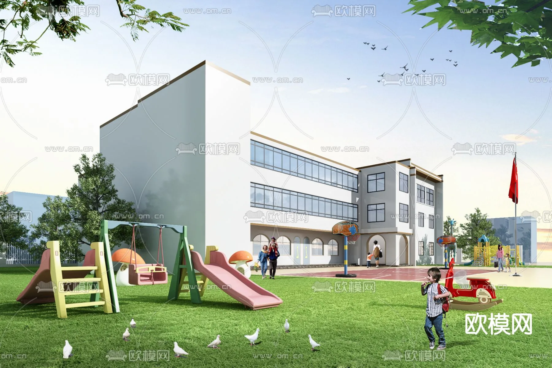 KINDERGARTEN - VRAY / CORONA - 3D MODEL - 1244