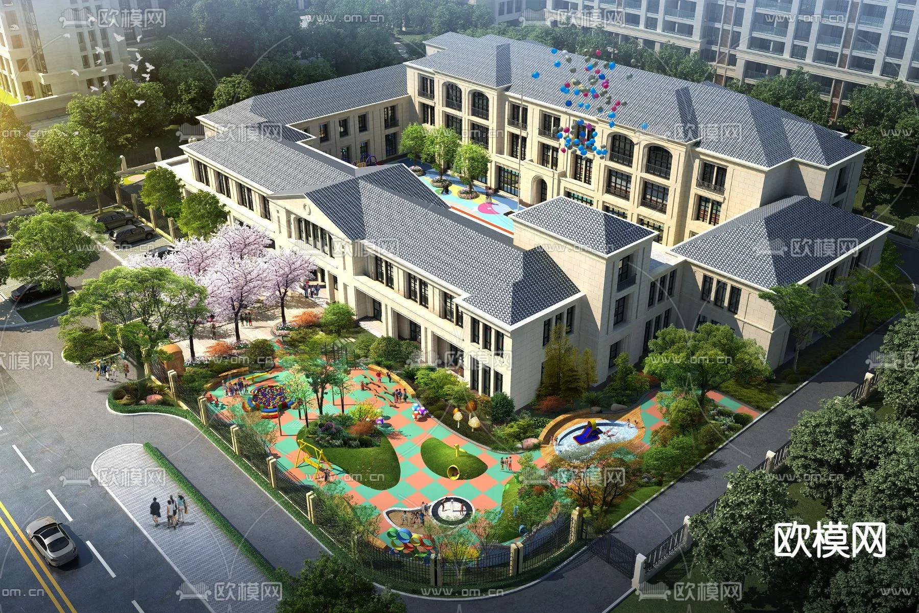 KINDERGARTEN - VRAY / CORONA - 3D MODEL - 1245