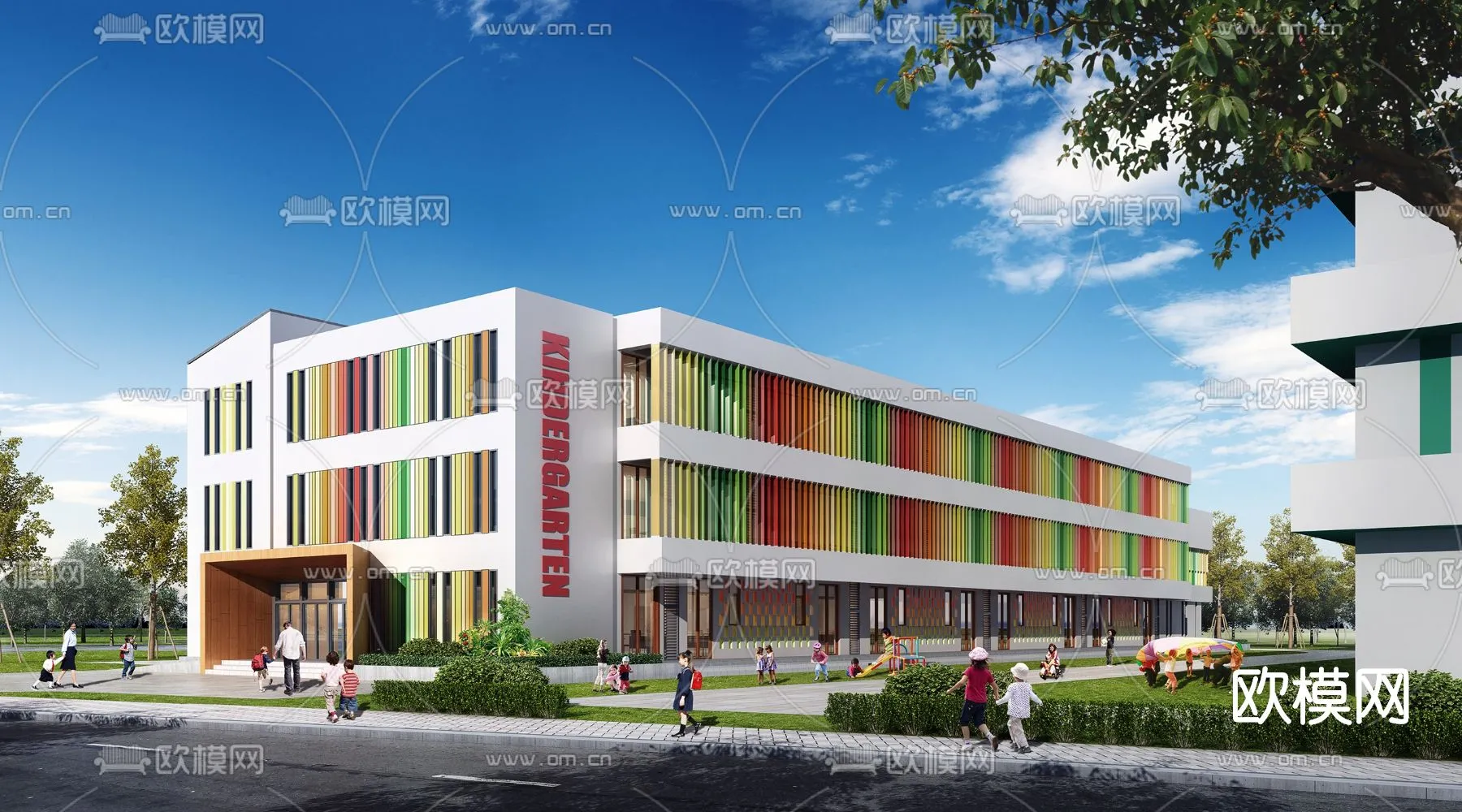 KINDERGARTEN - VRAY / CORONA - 3D MODEL - 1246