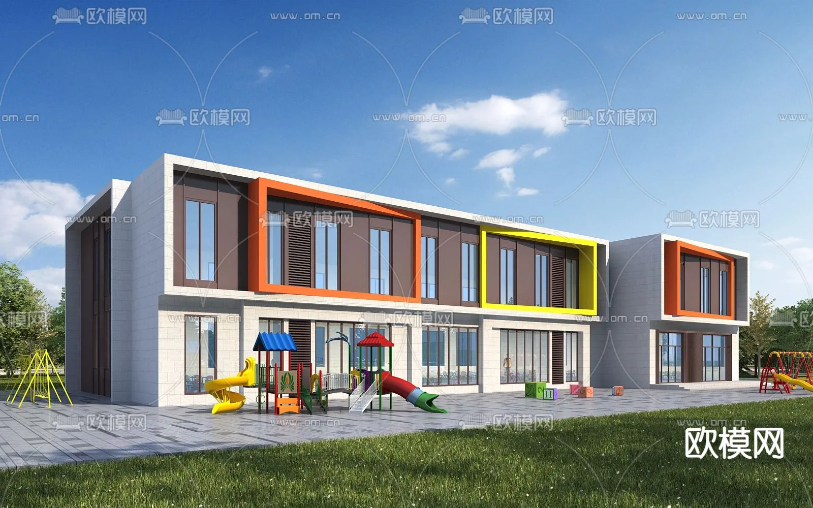 KINDERGARTEN - VRAY / CORONA - 3D MODEL - 1248