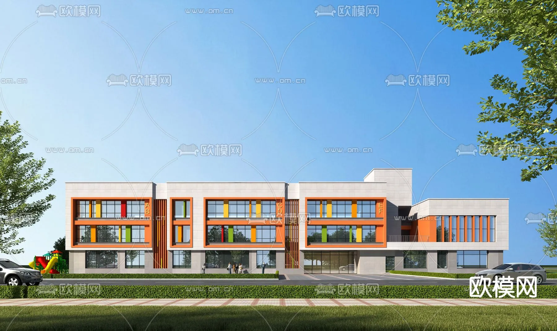 KINDERGARTEN - VRAY / CORONA - 3D MODEL - 1254