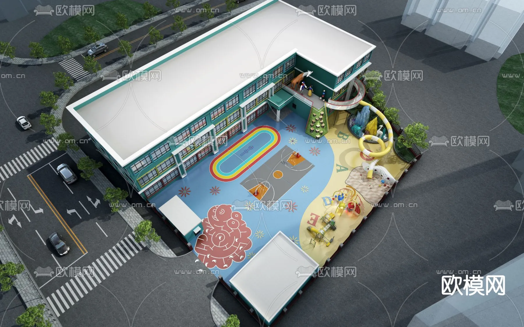 KINDERGARTEN - VRAY / CORONA - 3D MODEL - 1256