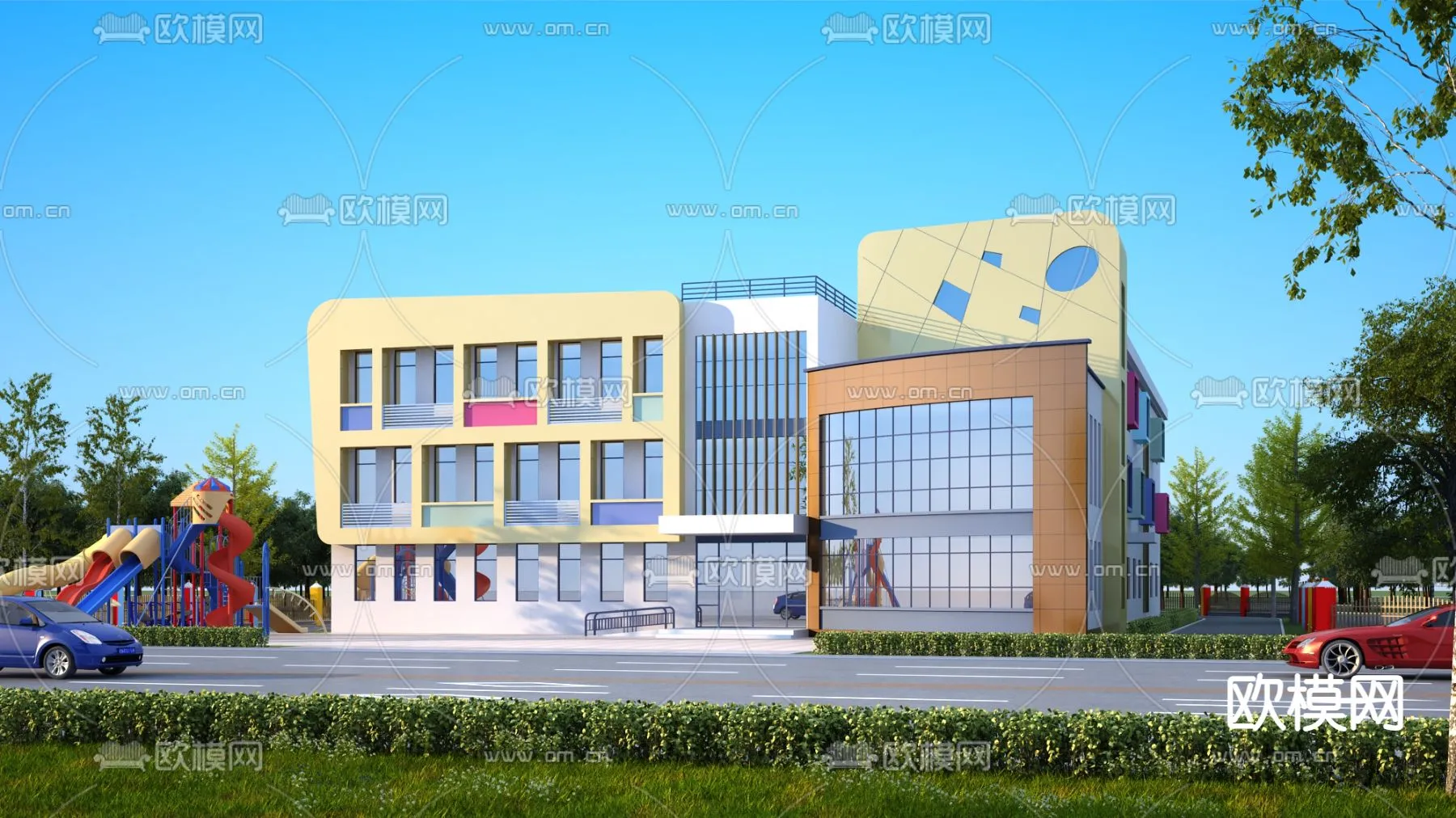 KINDERGARTEN - VRAY / CORONA - 3D MODEL - 1258