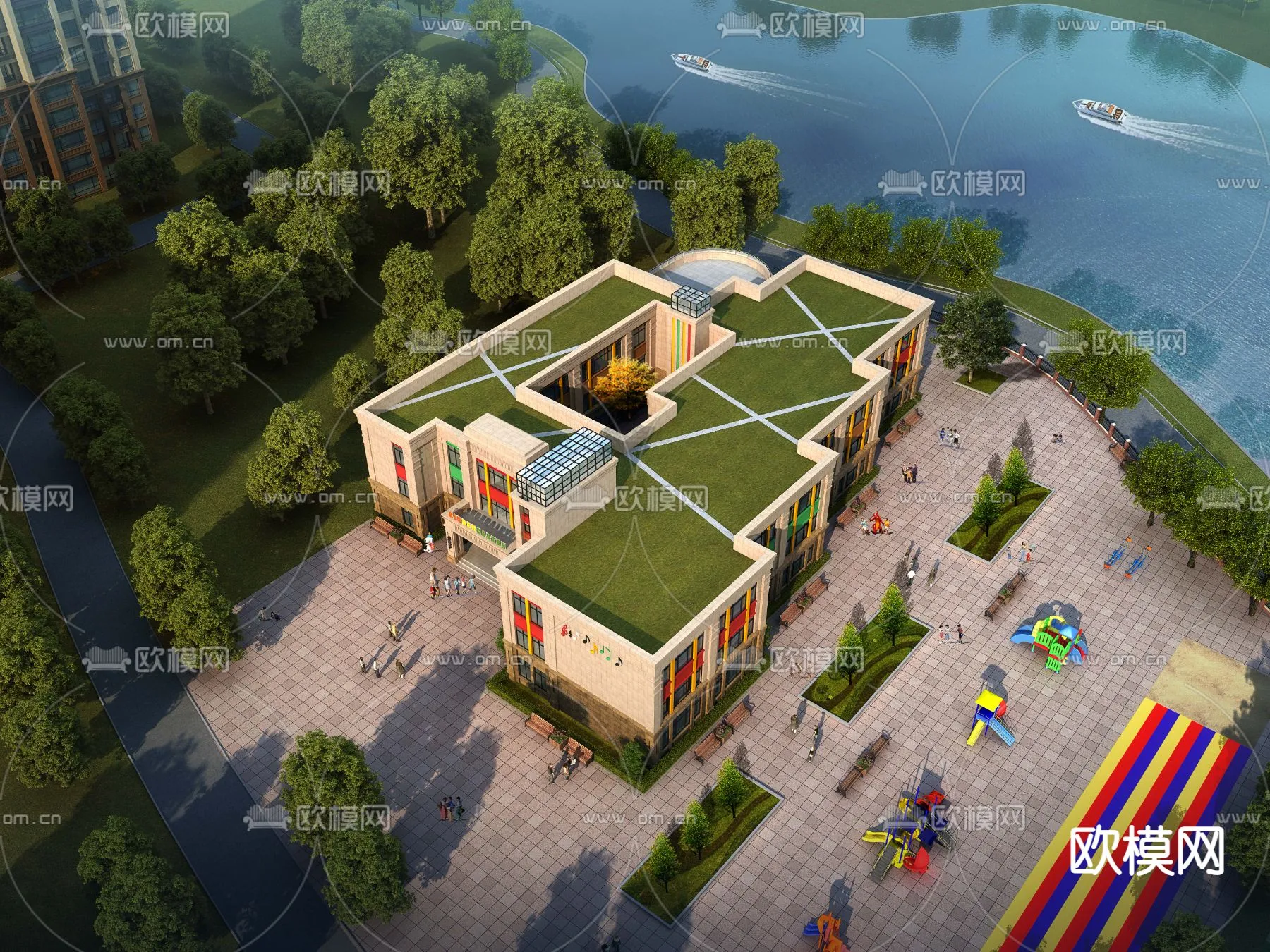 KINDERGARTEN - VRAY / CORONA - 3D MODEL - 1263