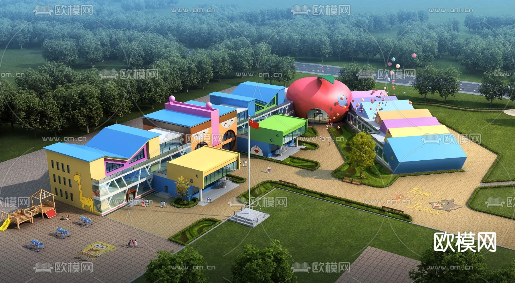 KINDERGARTEN - VRAY / CORONA - 3D MODEL - 1265