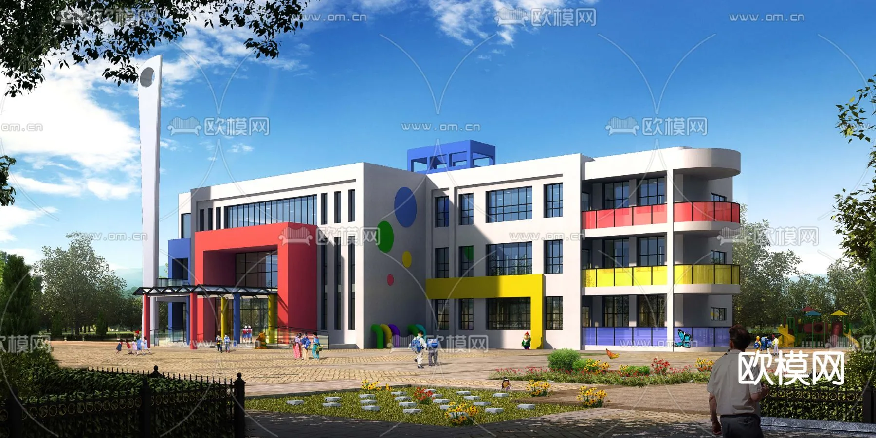 KINDERGARTEN - VRAY / CORONA - 3D MODEL - 1266