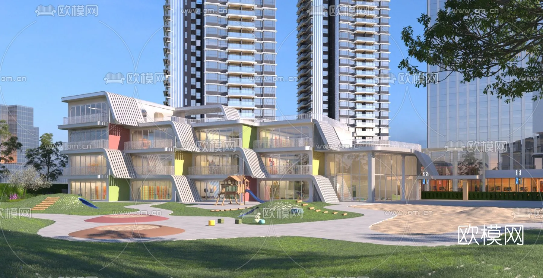 KINDERGARTEN - VRAY / CORONA - 3D MODEL - 1270