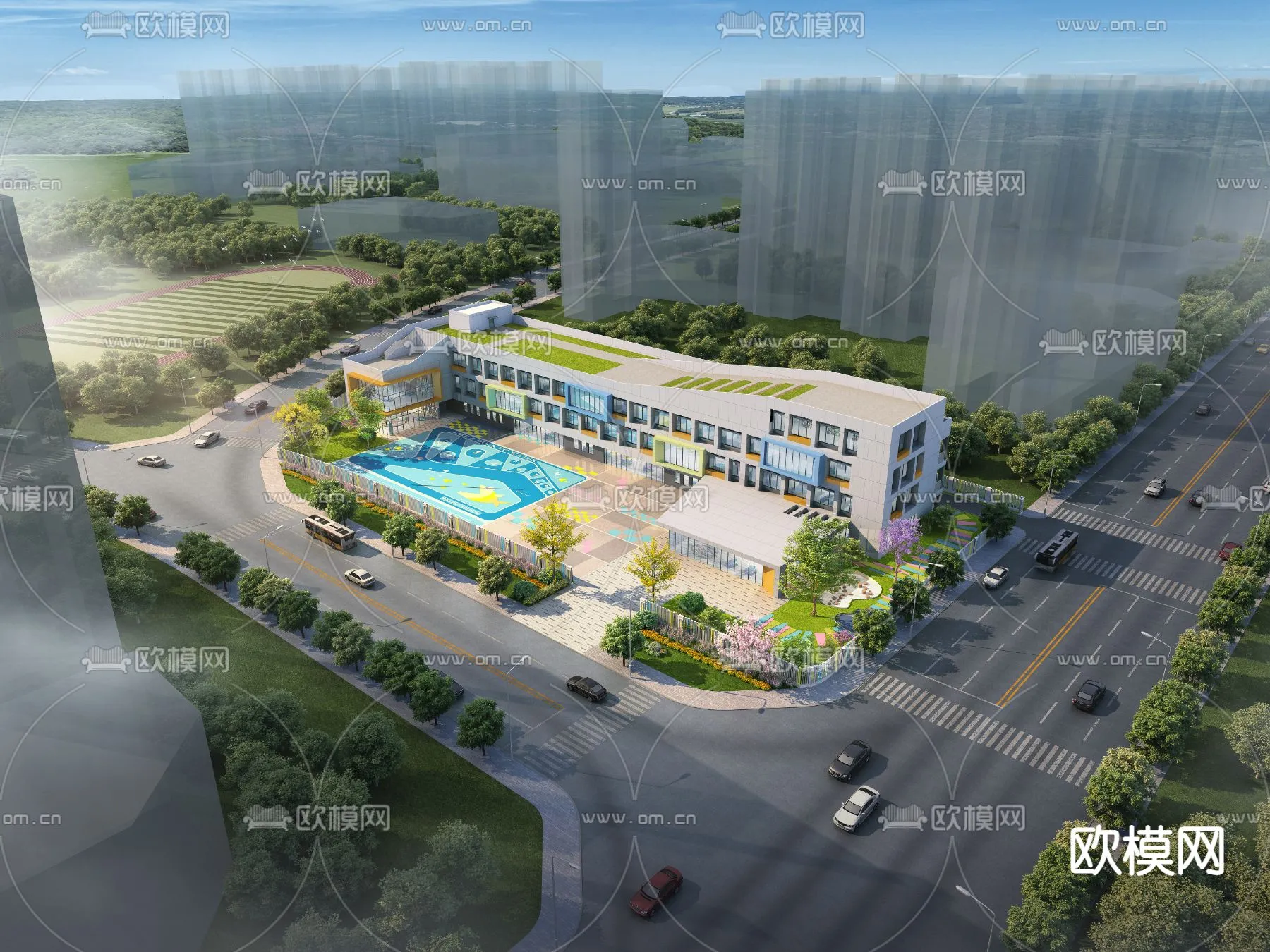 KINDERGARTEN - VRAY / CORONA - 3D MODEL - 1273