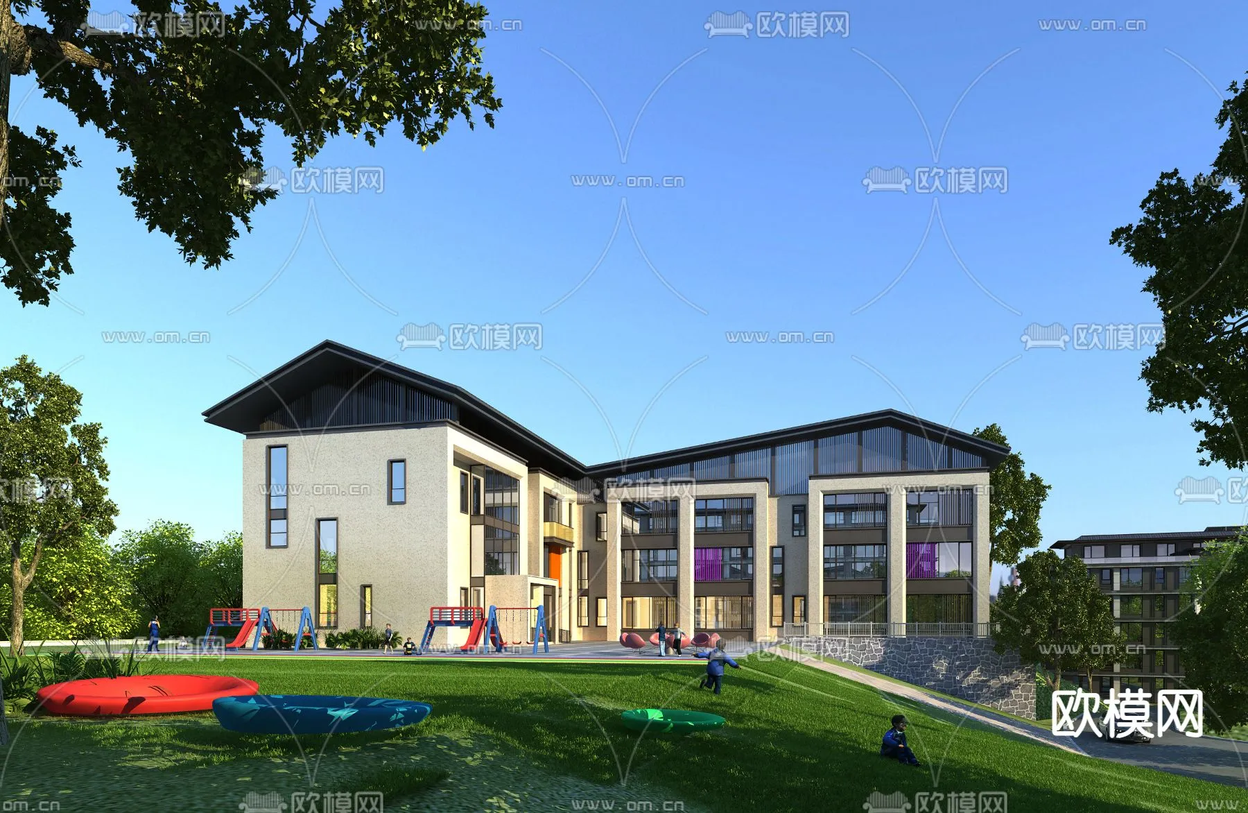 KINDERGARTEN - VRAY / CORONA - 3D MODEL - 1274