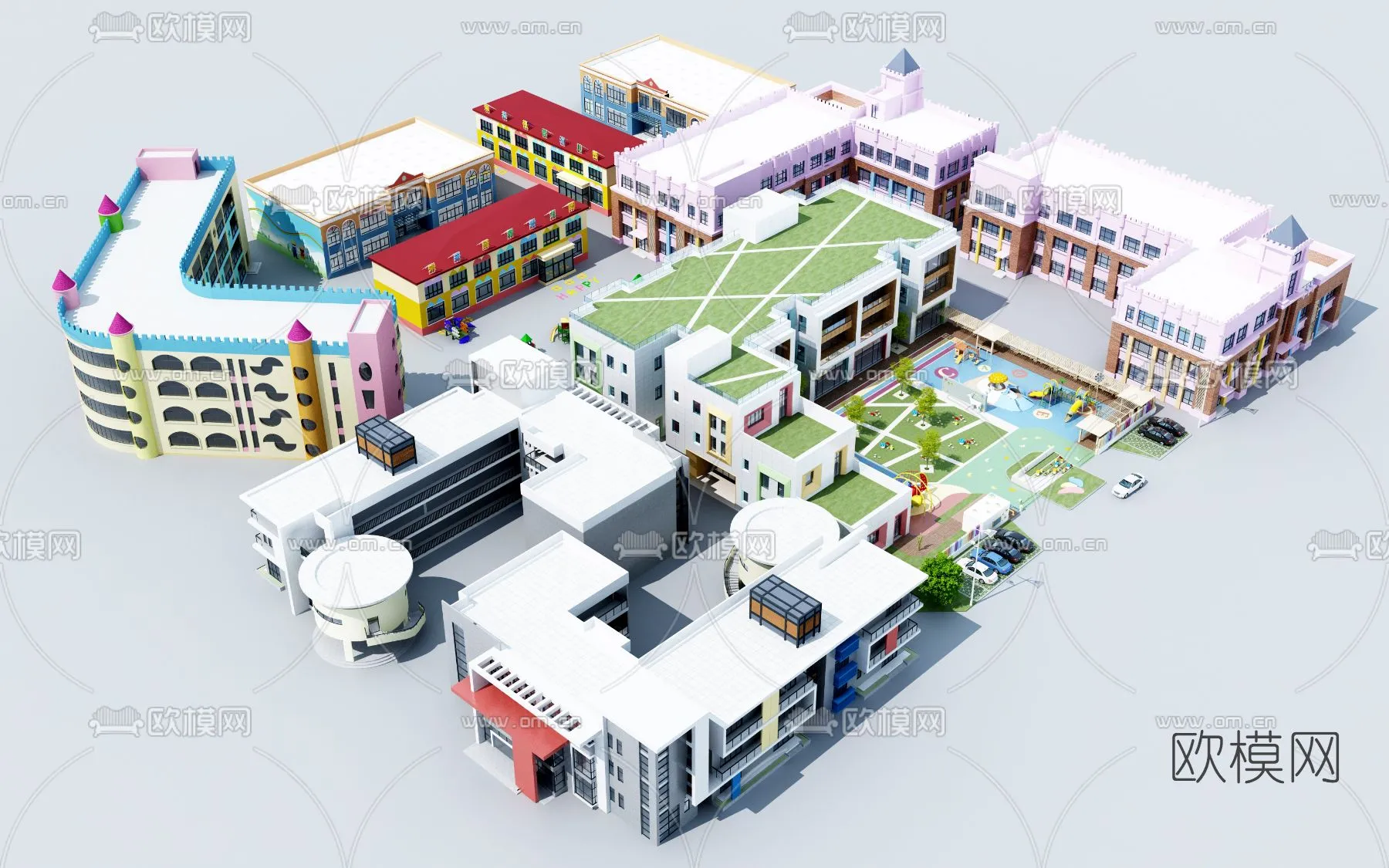 KINDERGARTEN - VRAY / CORONA - 3D MODEL - 1278