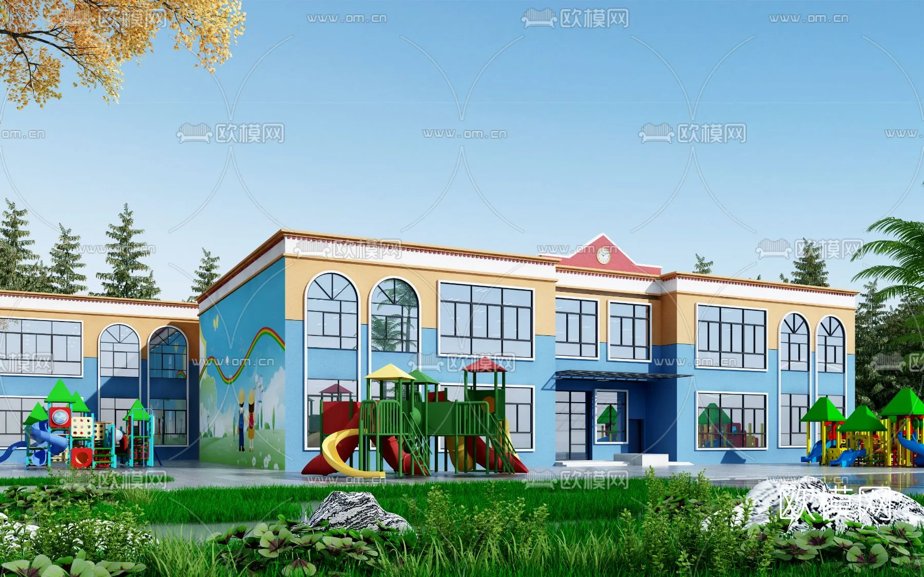 KINDERGARTEN - VRAY / CORONA - 3D MODEL - 1279