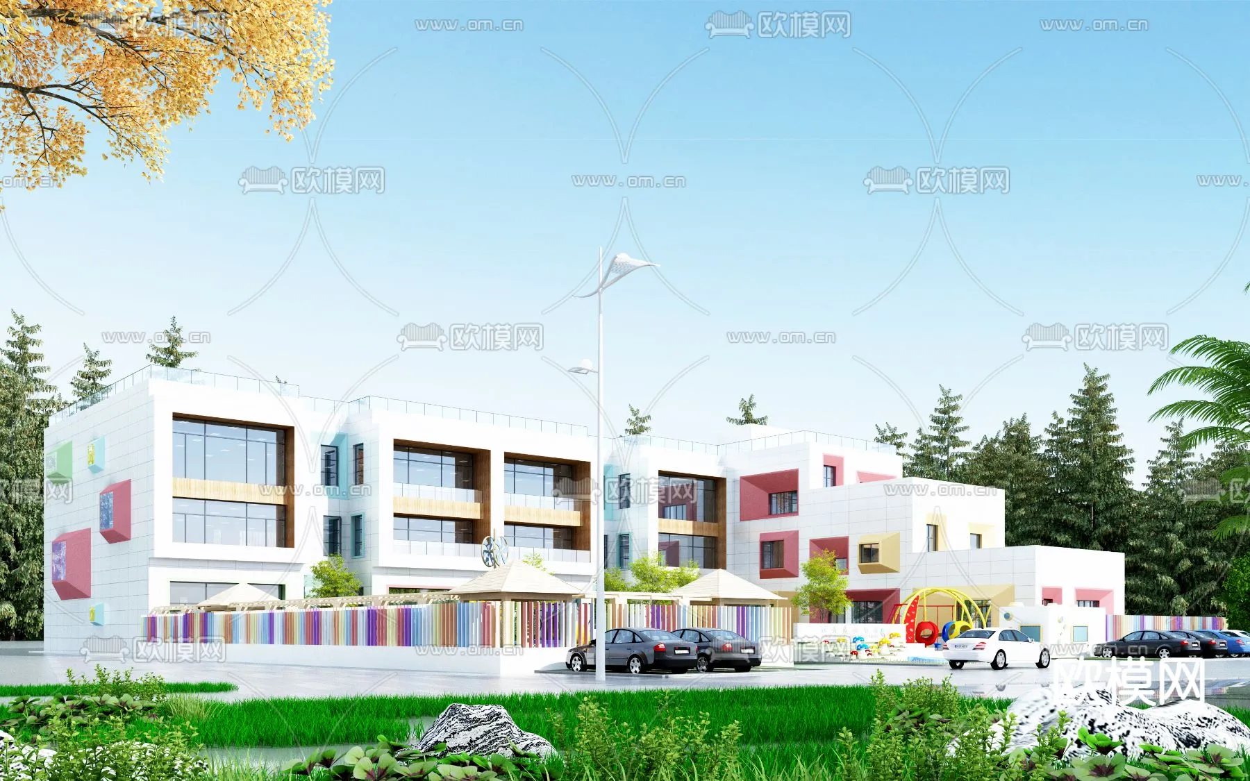 KINDERGARTEN - VRAY / CORONA - 3D MODEL - 1280