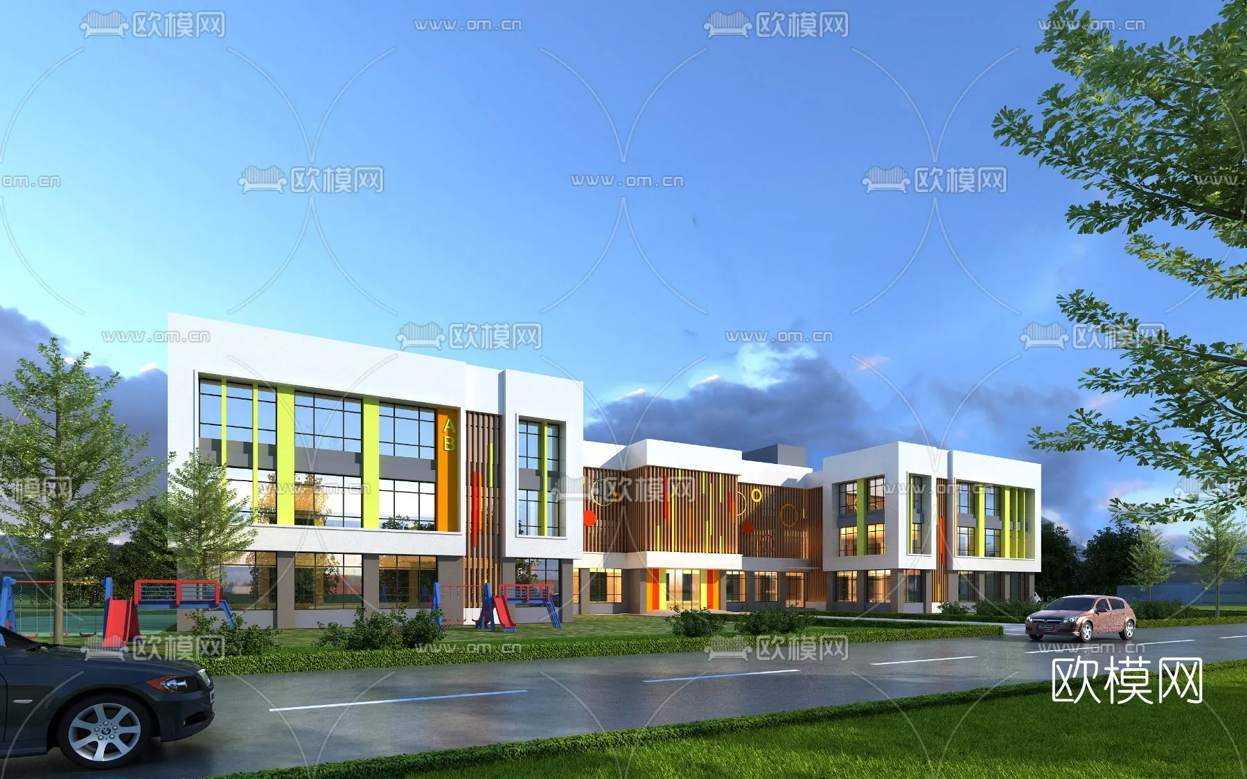 KINDERGARTEN - VRAY / CORONA - 3D MODEL - 1282