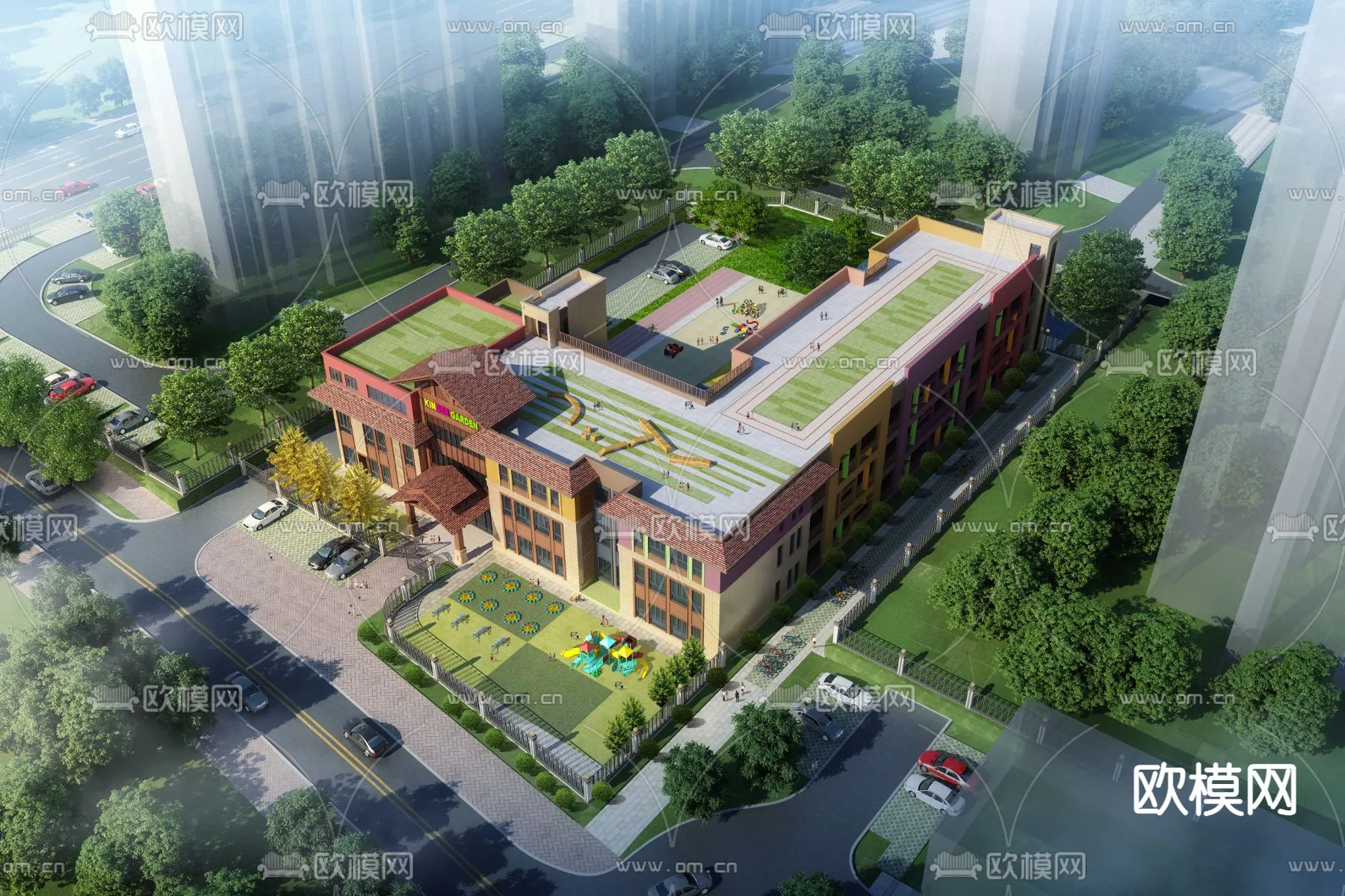 KINDERGARTEN - VRAY / CORONA - 3D MODEL - 1284