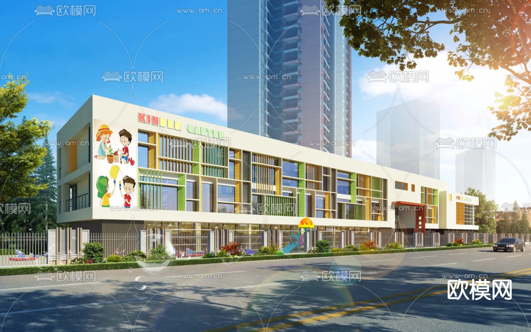 KINDERGARTEN - VRAY / CORONA - 3D MODEL - 1286