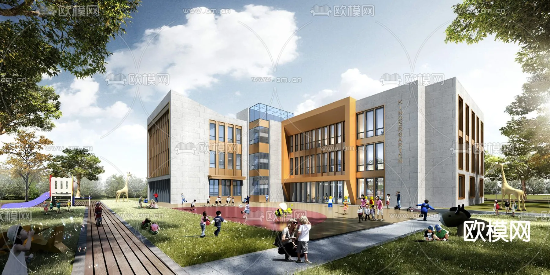 KINDERGARTEN - VRAY / CORONA - 3D MODEL - 1288