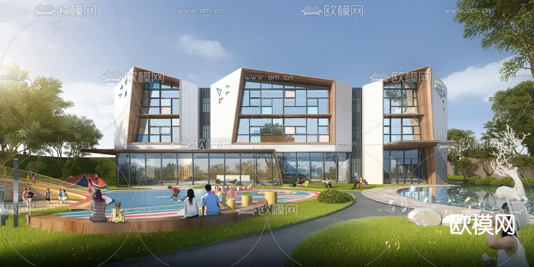 KINDERGARTEN - VRAY / CORONA - 3D MODEL - 1289