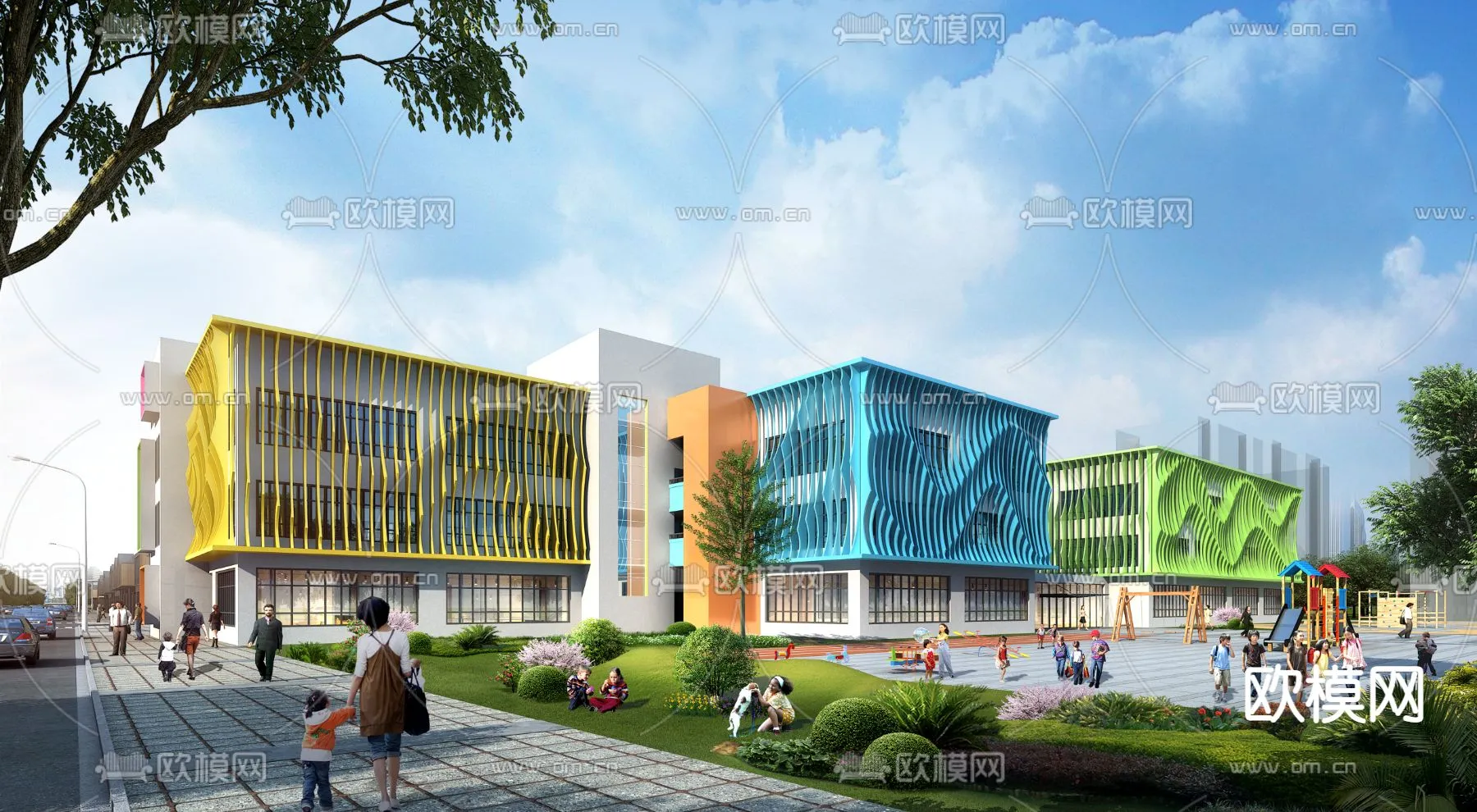 KINDERGARTEN - VRAY / CORONA - 3D MODEL - 1290