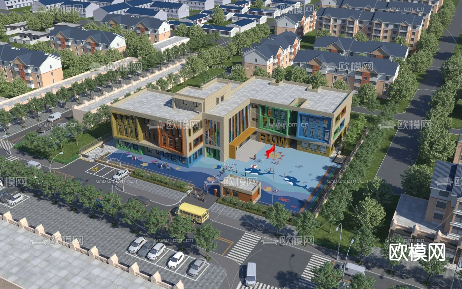 KINDERGARTEN - VRAY / CORONA - 3D MODEL - 1291