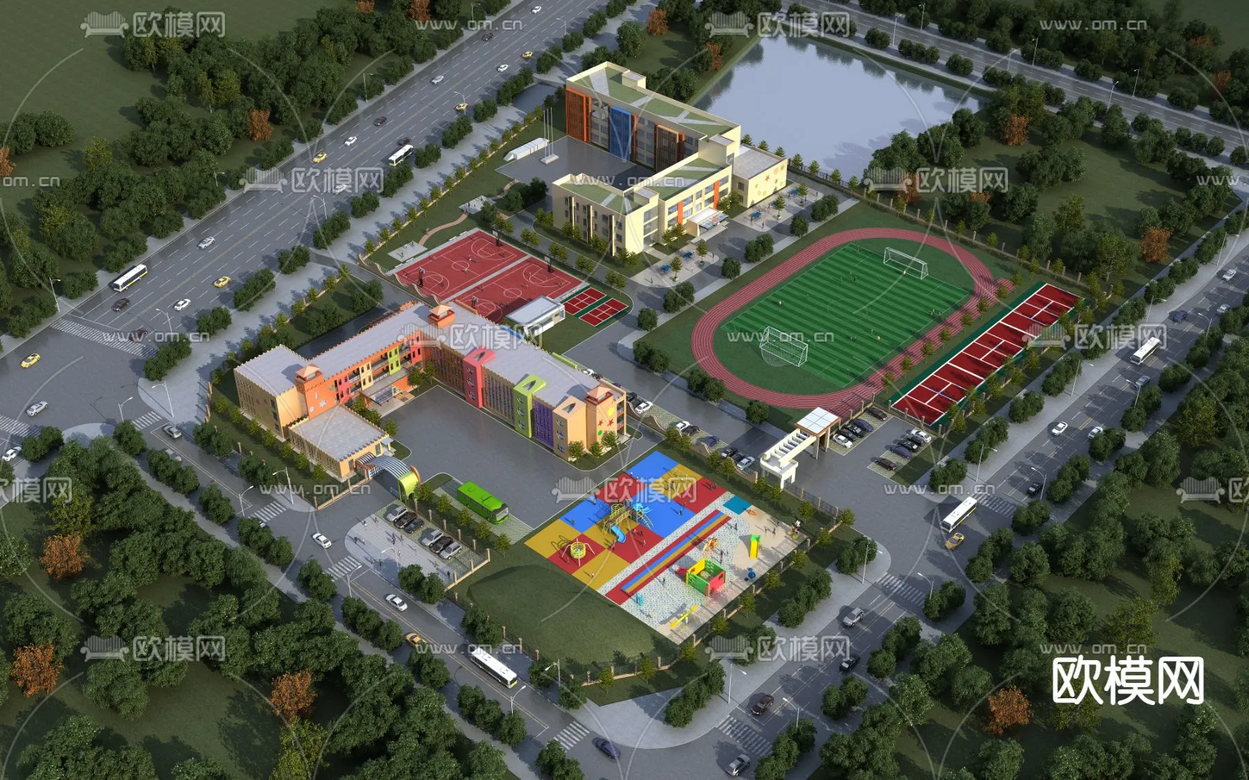 KINDERGARTEN - VRAY / CORONA - 3D MODEL - 1297