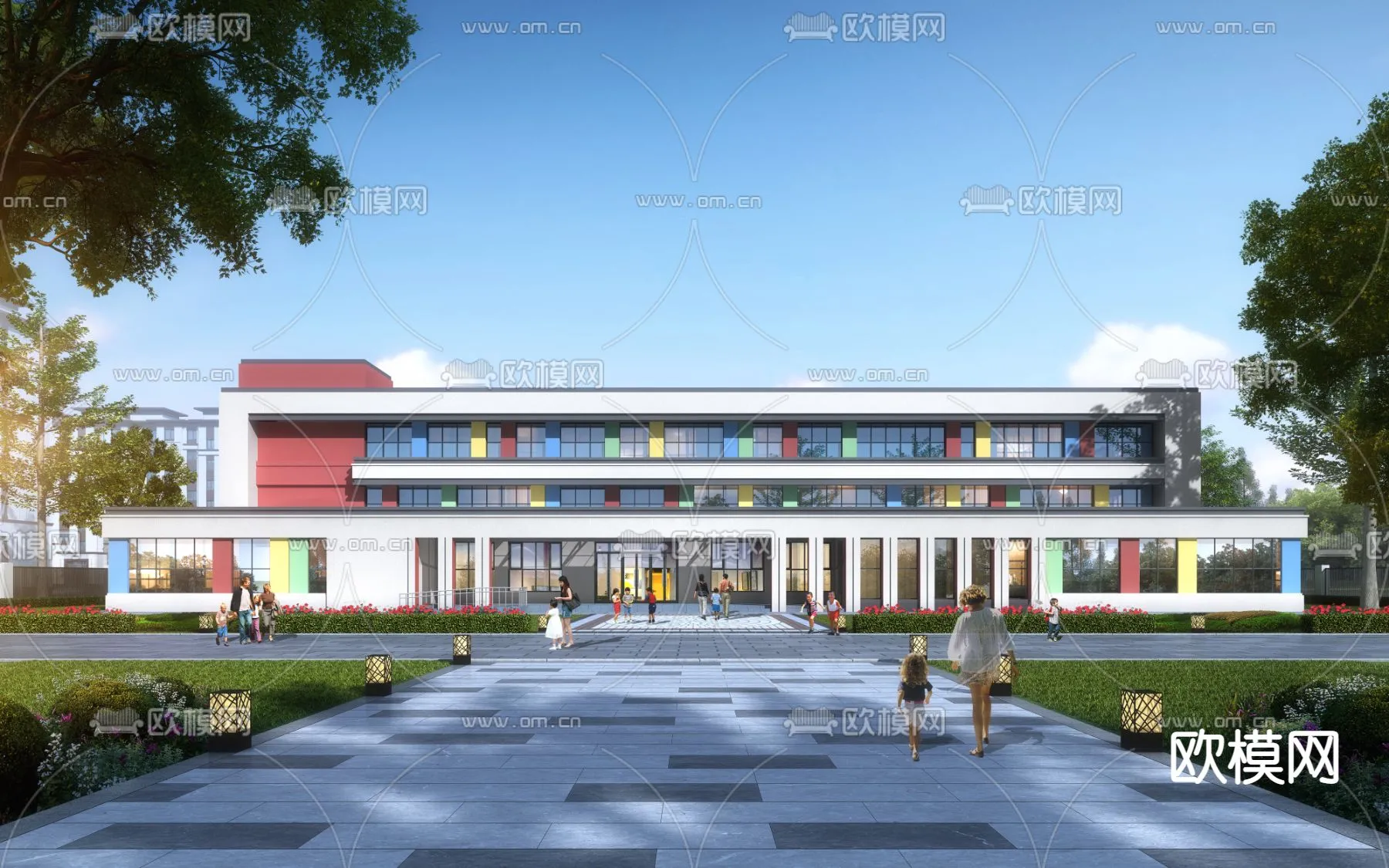 KINDERGARTEN - VRAY / CORONA - 3D MODEL - 1298