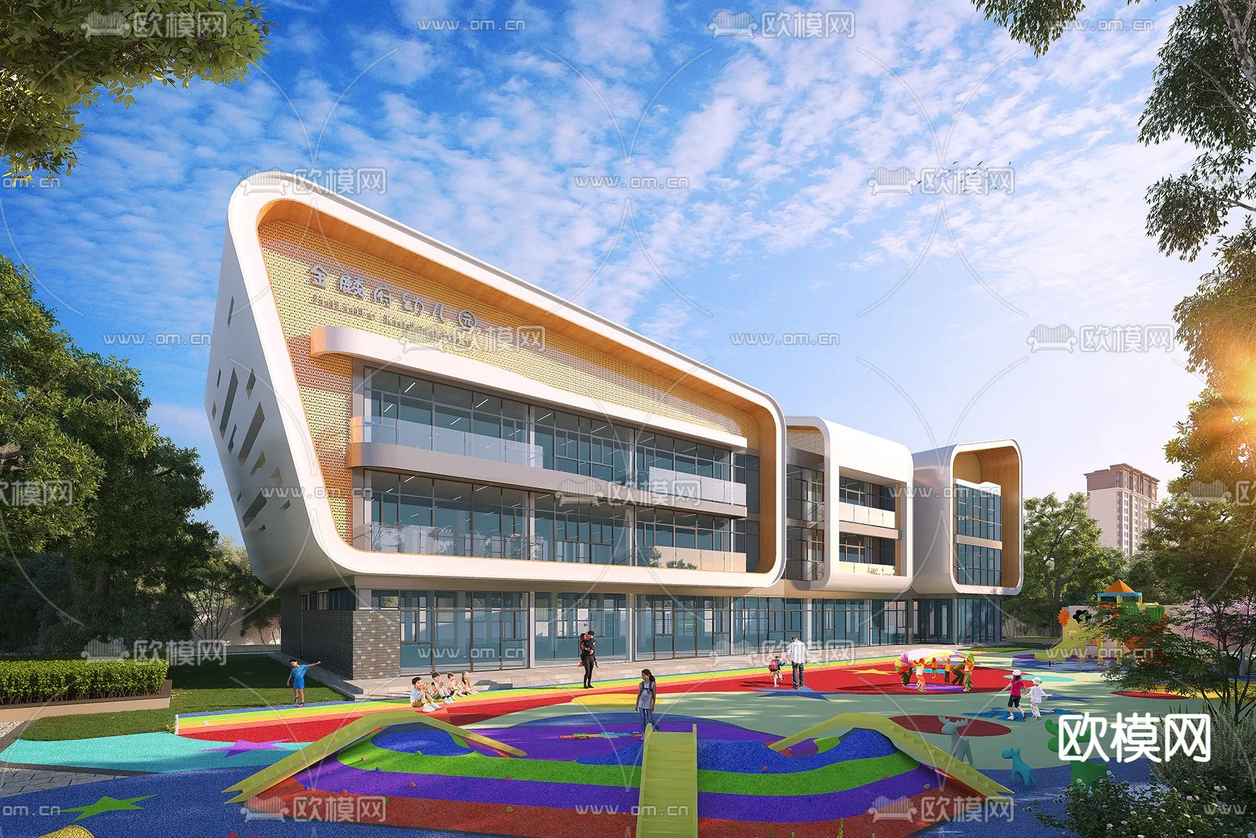 KINDERGARTEN - VRAY / CORONA - 3D MODEL - 1308