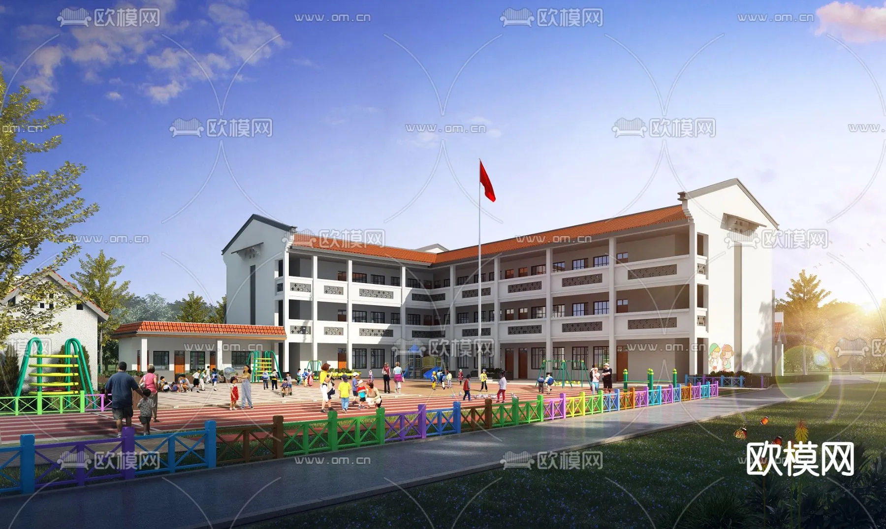 KINDERGARTEN - VRAY / CORONA - 3D MODEL - 1309