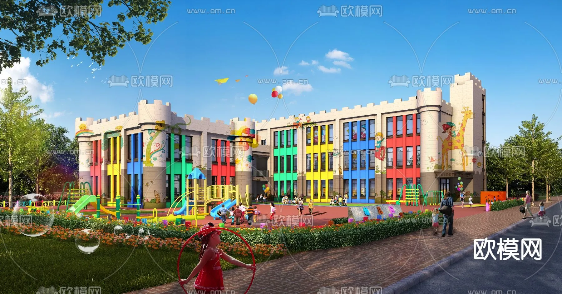 KINDERGARTEN - VRAY / CORONA - 3D MODEL - 1312